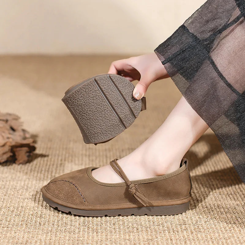 Flat Vintage Mary Jane Shoes