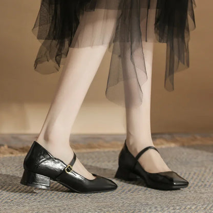 Square Head Mary Janes