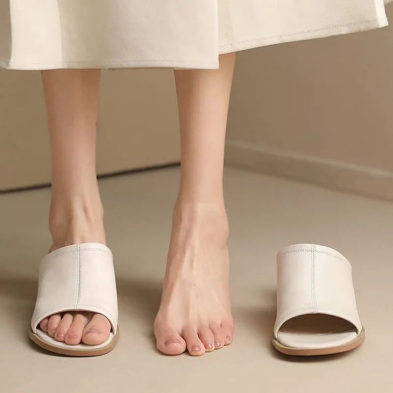 Vintage Thick Heel Sandals