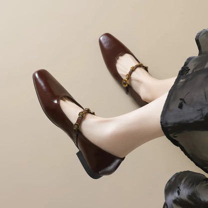 Mary Jane Flat Slip-On Shoes