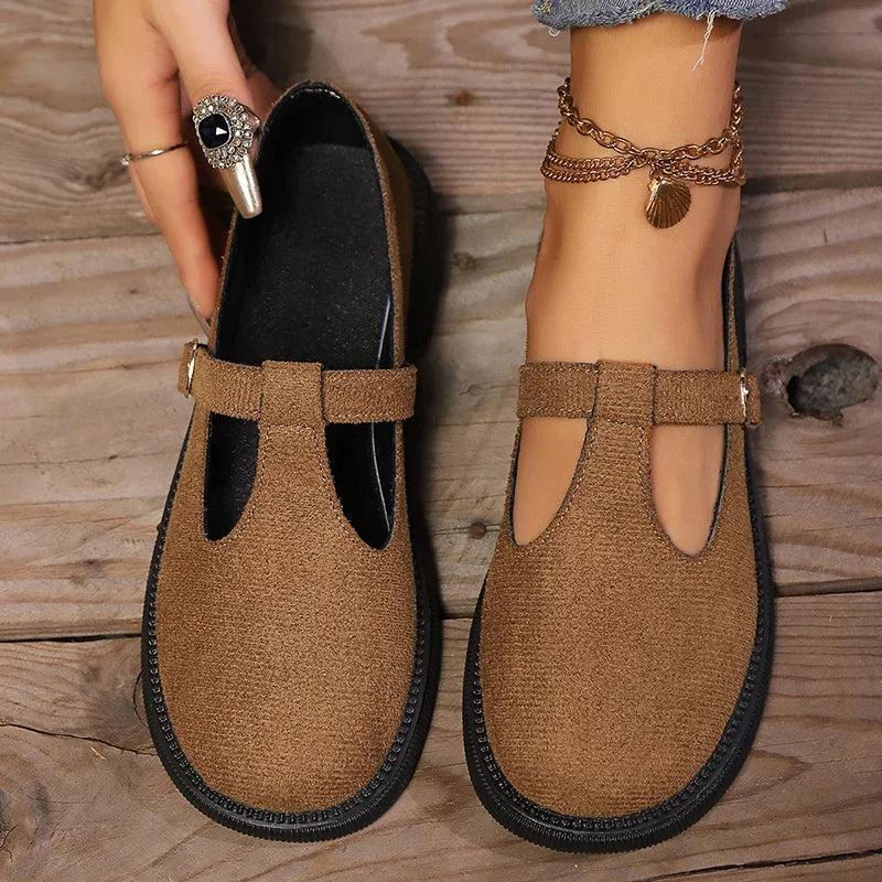 T-Strap Low Heels Mary Jane Shoes