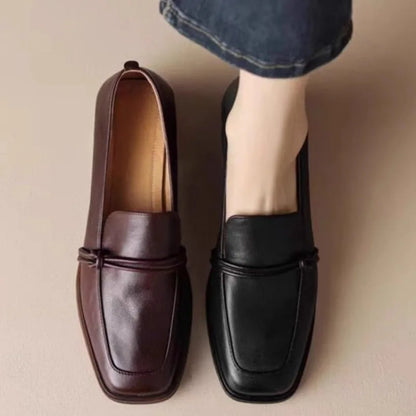Square Toe Retro Loafers