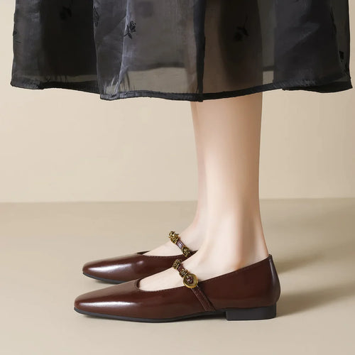 Mary Jane Flat Slip-On Shoes