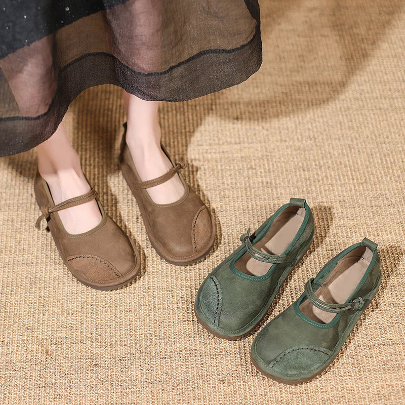 Flat Vintage Mary Jane Shoes