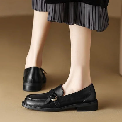 Square Toe British Loafers