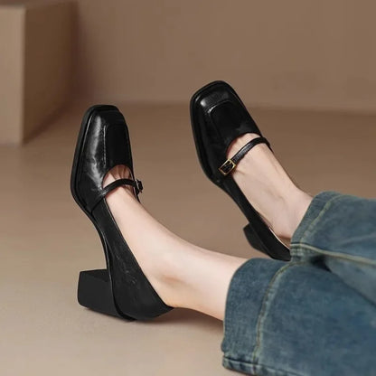 Square Head Mary Janes