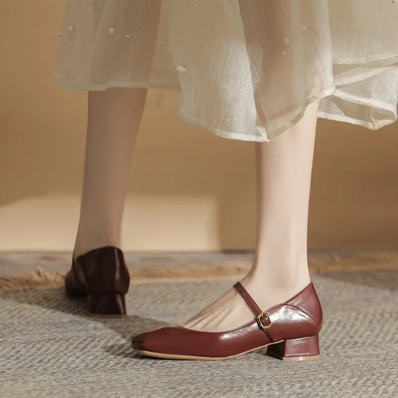 Square Head Mary Janes