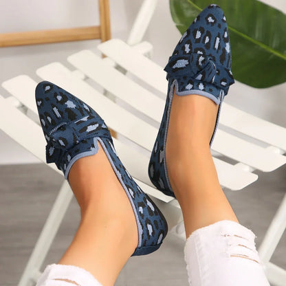 Bowtie Pointed Toe Loafers