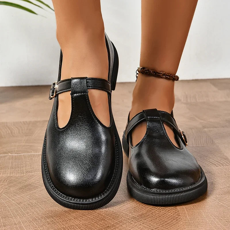 T-Strap Low Heels Mary Jane Shoes