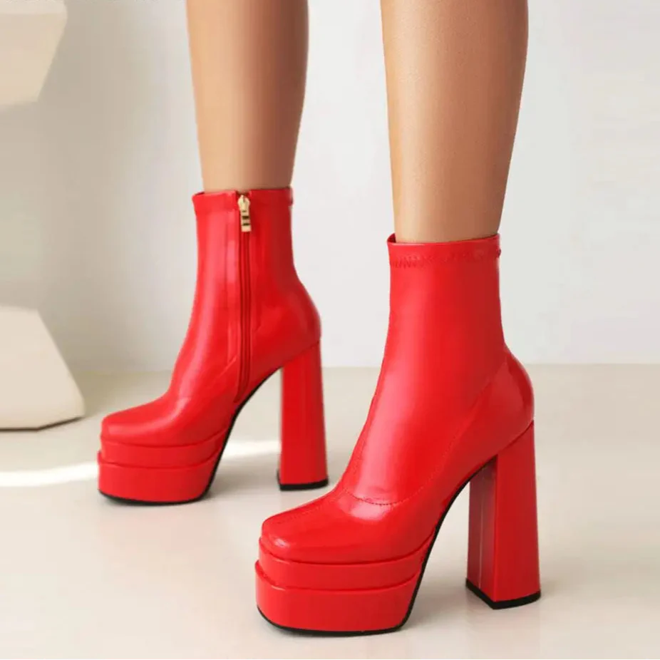 Skyline Platform Ankle Boots