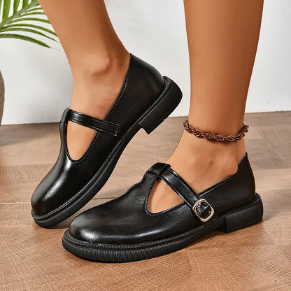 T-Strap Low Heels Mary Jane Shoes