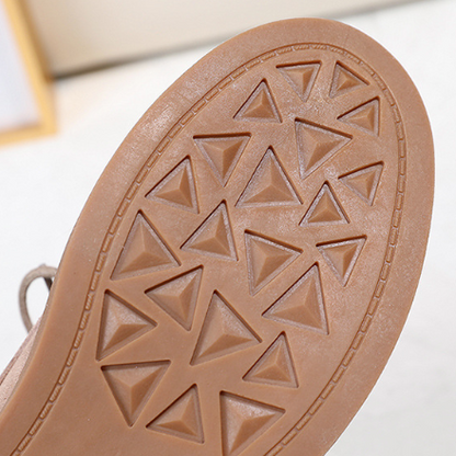 Low-Heel Suede Derby Work Shoes