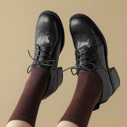 Round Toe Derby Shoes