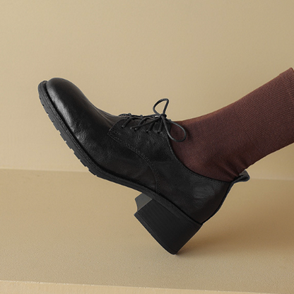 Round Toe Derby Shoes