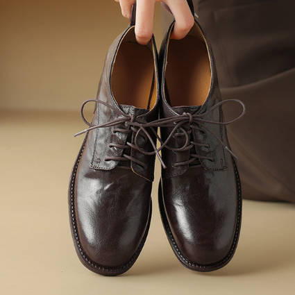 Round Toe Derby Shoes