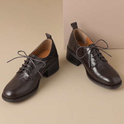 Round Toe Derby Shoes