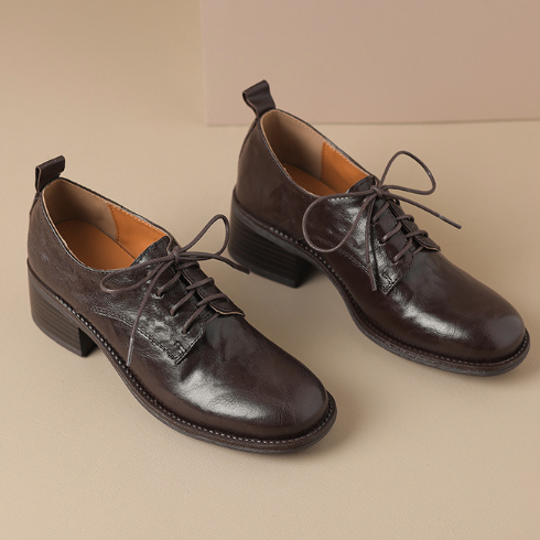 Round Toe Derby Shoes