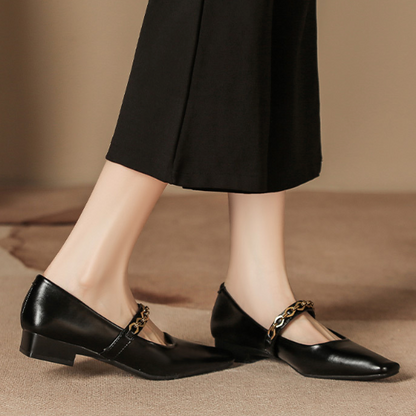 French Mary Jane Flats