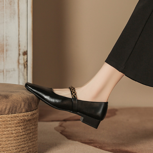 French Mary Jane Flats