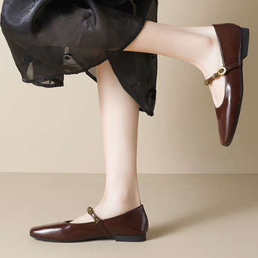 Mary Jane Flat Slip-On Shoes