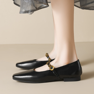 Mary Jane Flat Slip-On Shoes