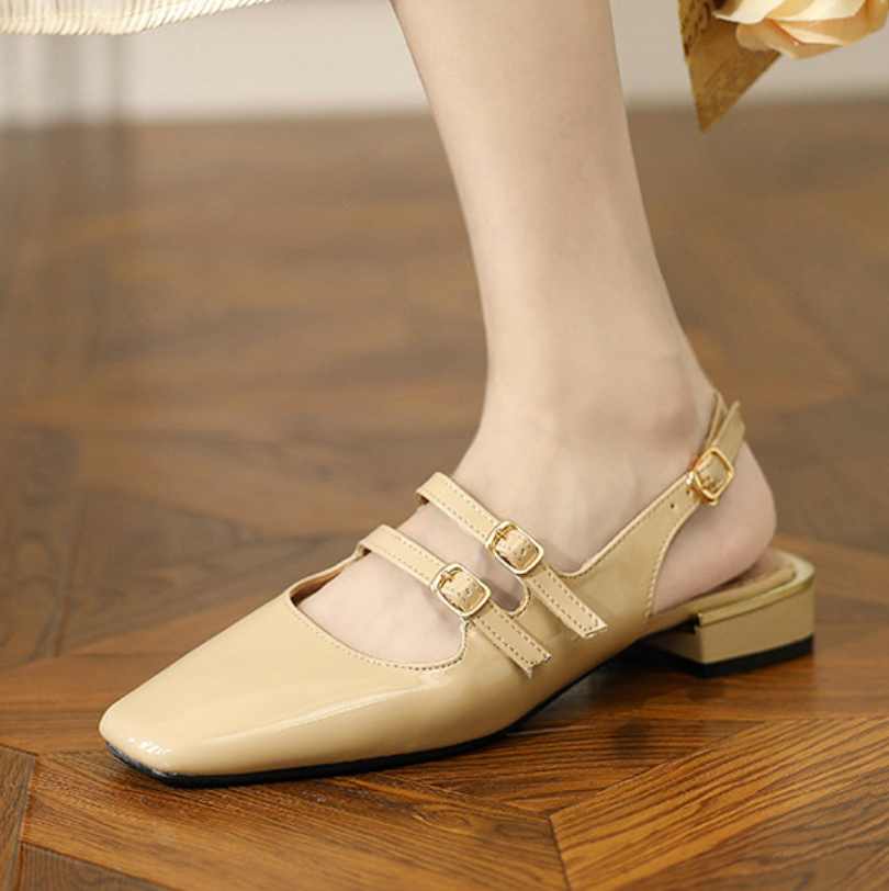 Multi-Strap Slingback Mary Jane