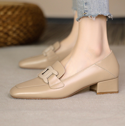 Mid-Heel Chain Loafers