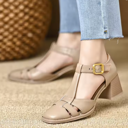 High Heels Buckle Shoes