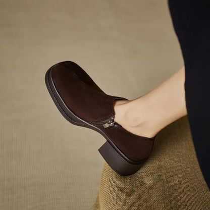 Vintage Matte Zip Boots