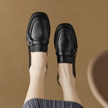 Square Toe British Loafers