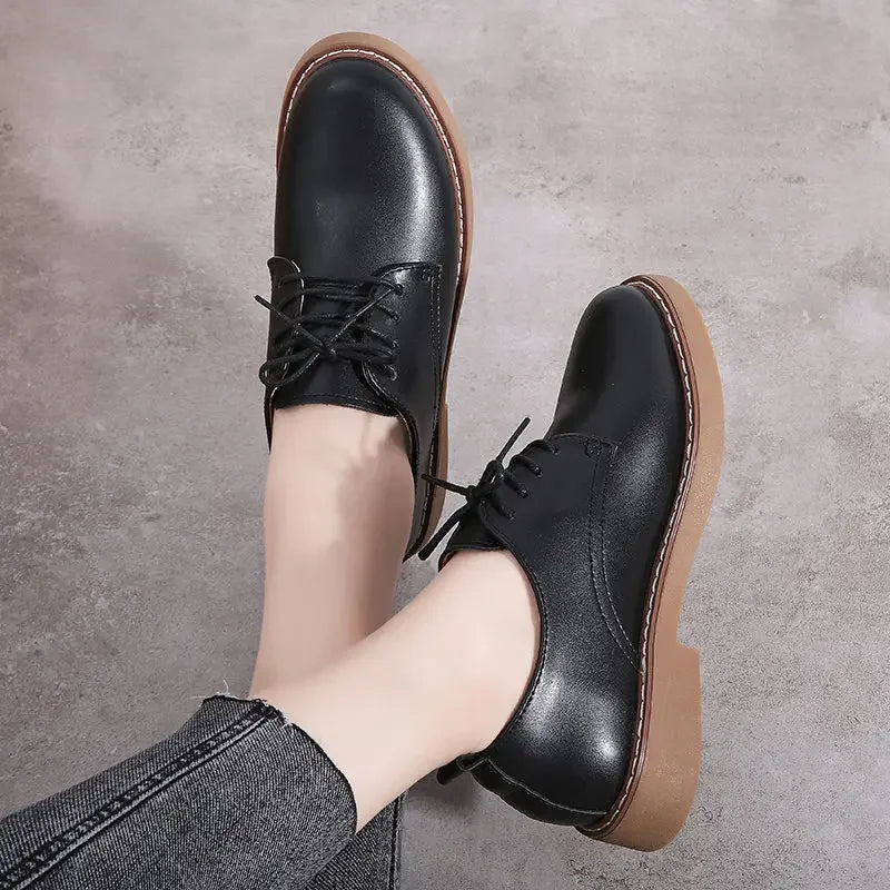 Low-Heel Derby Work Shoes