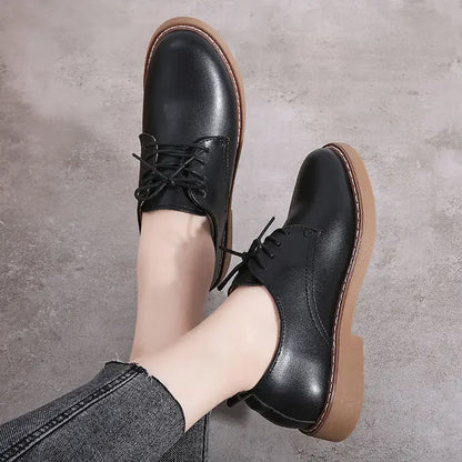 Low-Heel Derby Work Shoes