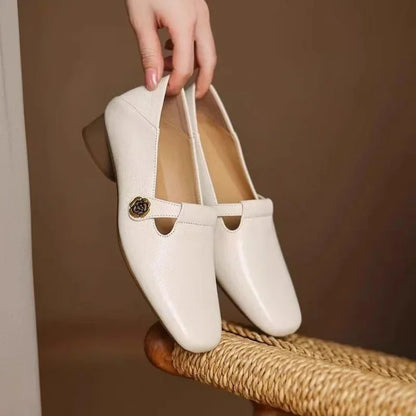 Retro British Pointed Flats