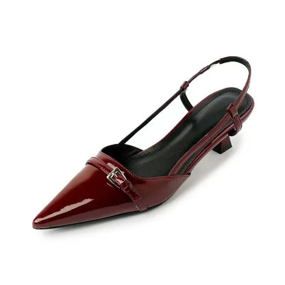 Patent Slingback Pumps