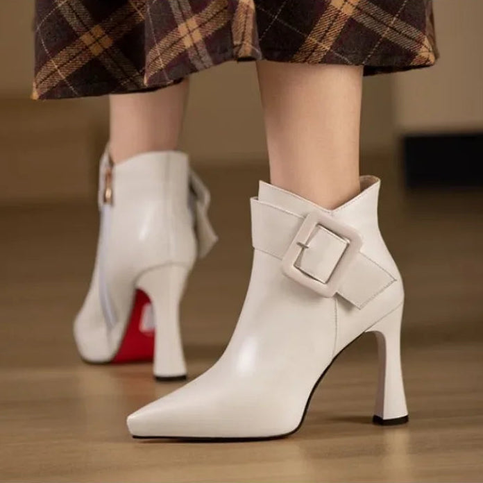 Buckle Heel Boots