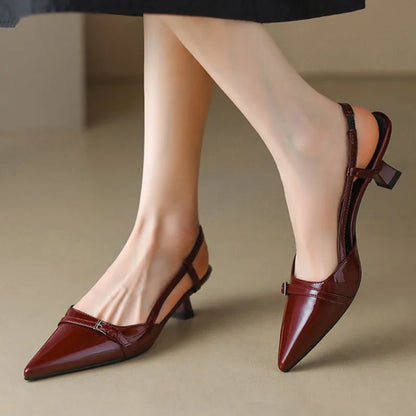 Patent Slingback Pumps