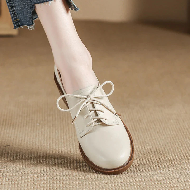 Mid-Heel Derby Shoes