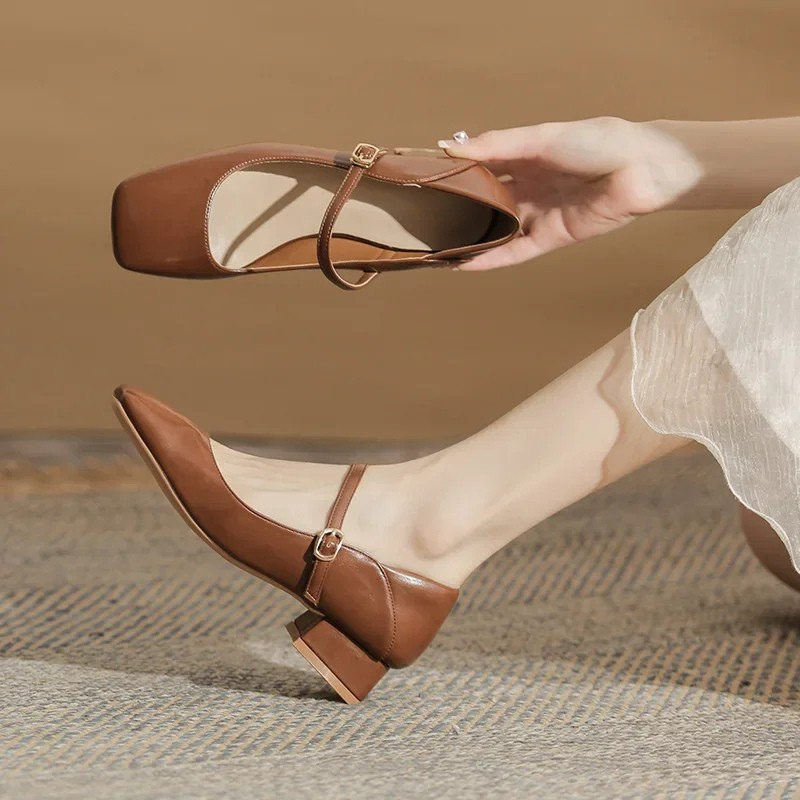 Square Head Mary Janes