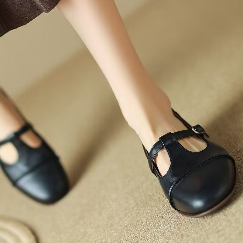 Buckle Flat Shoes