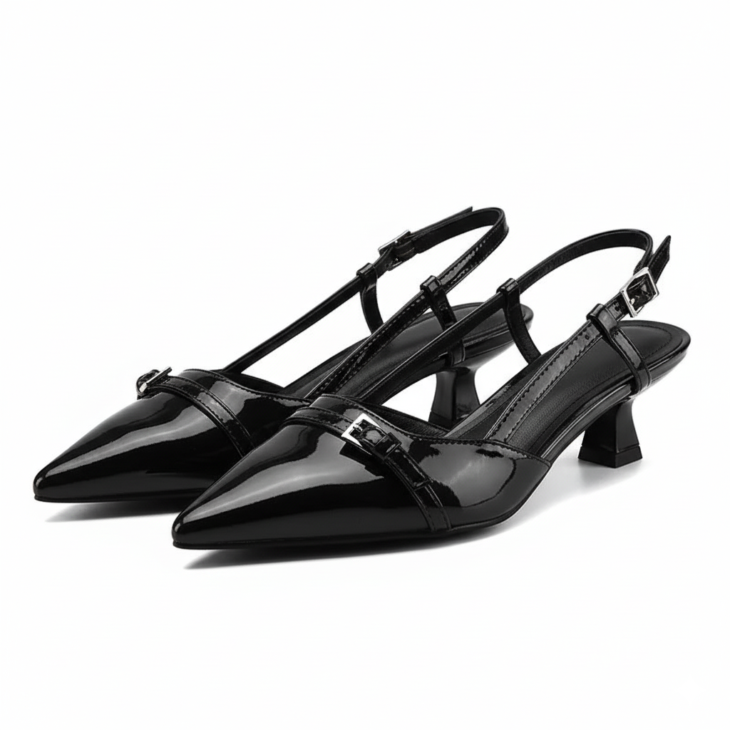 Patent Slingback Pumps