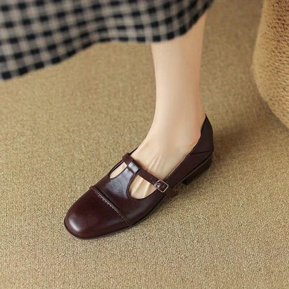 Buckle Flat Shoes