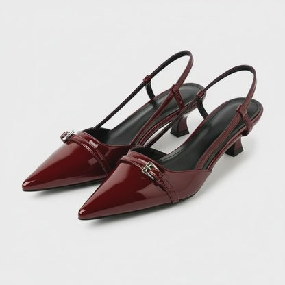 Patent Slingback Pumps