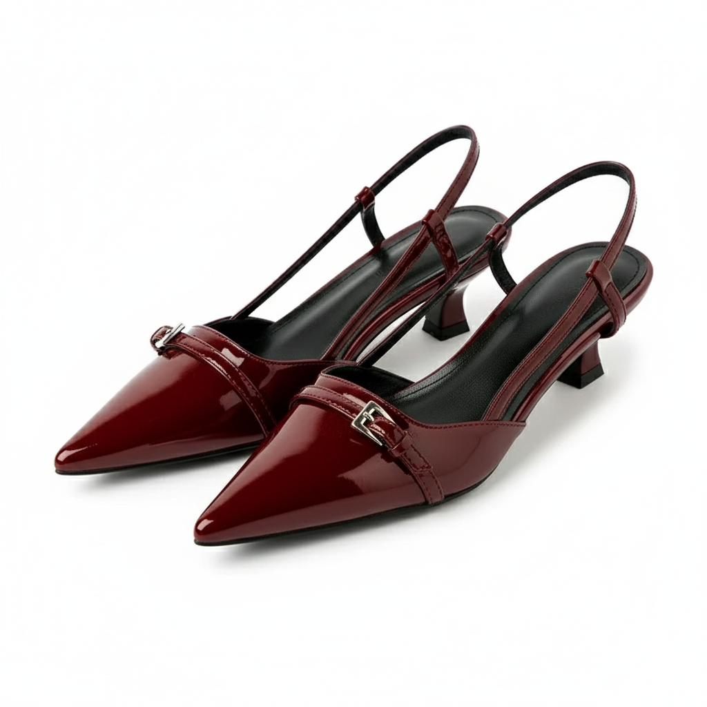 Patent Slingback Pumps