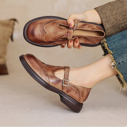 Leather Mary Janes Sandals
