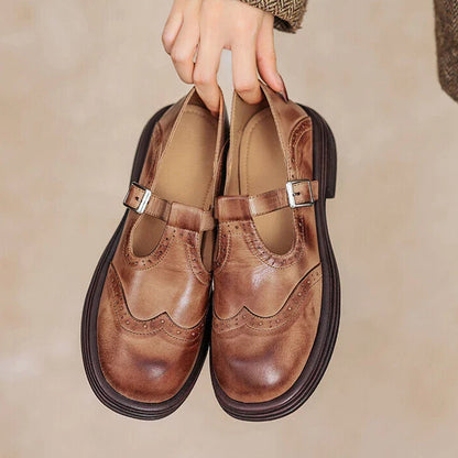 Leather Mary Janes Sandals